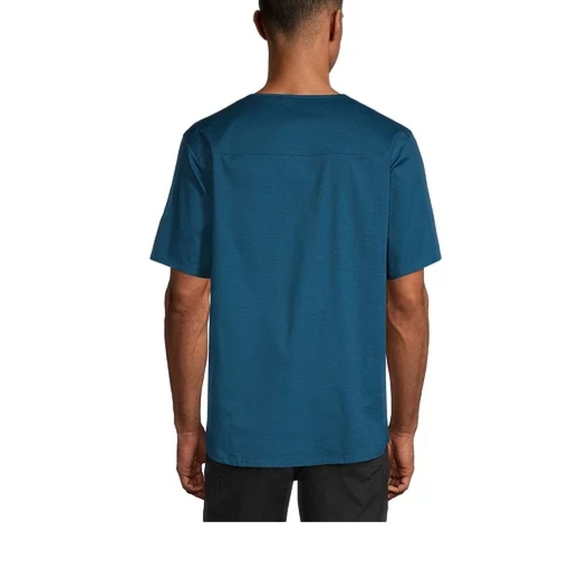 Carhartt Ripstop Rugged-Flex Men's 5-Pocket STRETCH V-Neck Scrub Top Caribbean - Picture 2 of 2